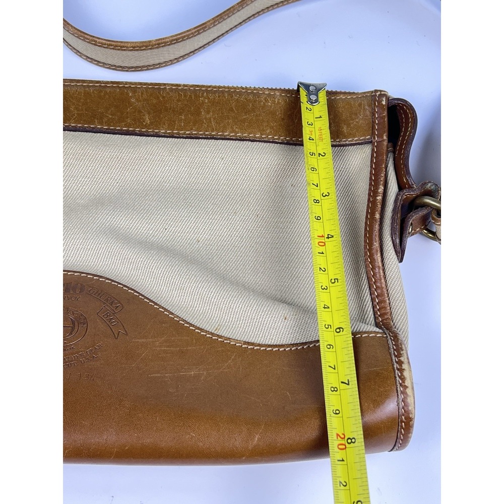 Vintage Ghurka No 10 The Envoy Canvas Leather Shoulder Bag Marley Hodgson USA - Picture 6 of 9
